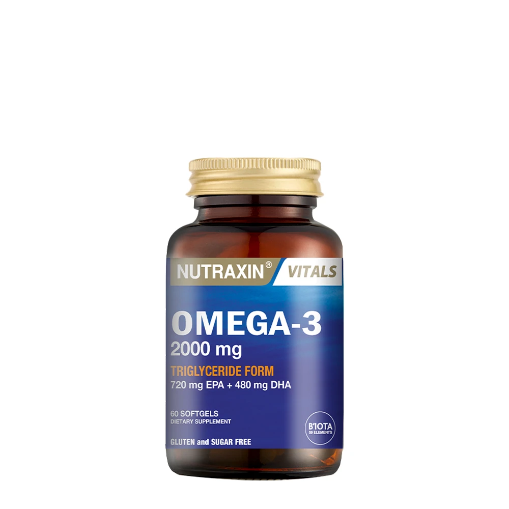 Nutraxin Omega 3 Balık Yağı 2000 mg 60 SoftGel 2