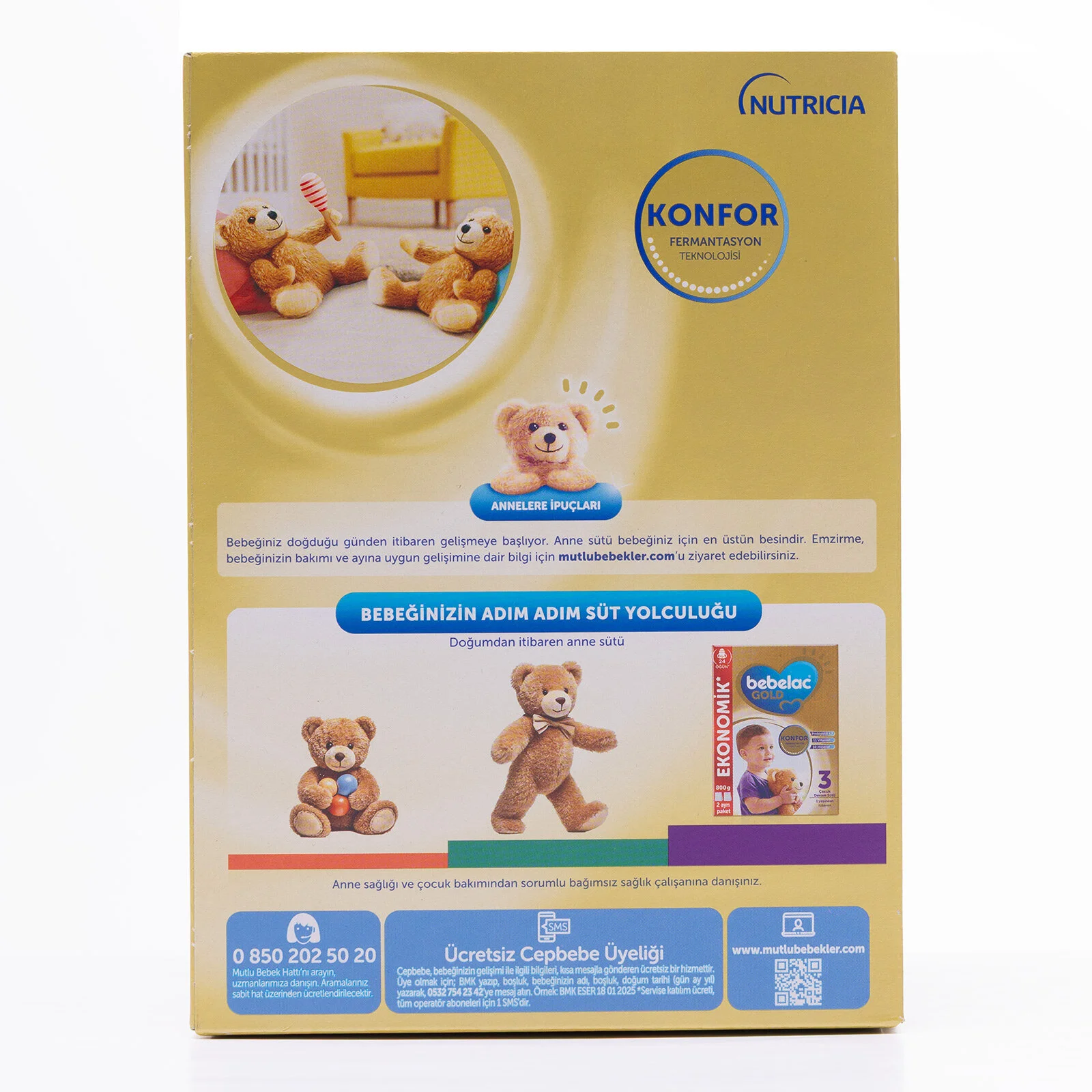 Bebelac Gold 1 Bebek Sütü 800 g 0-6 Ay 3