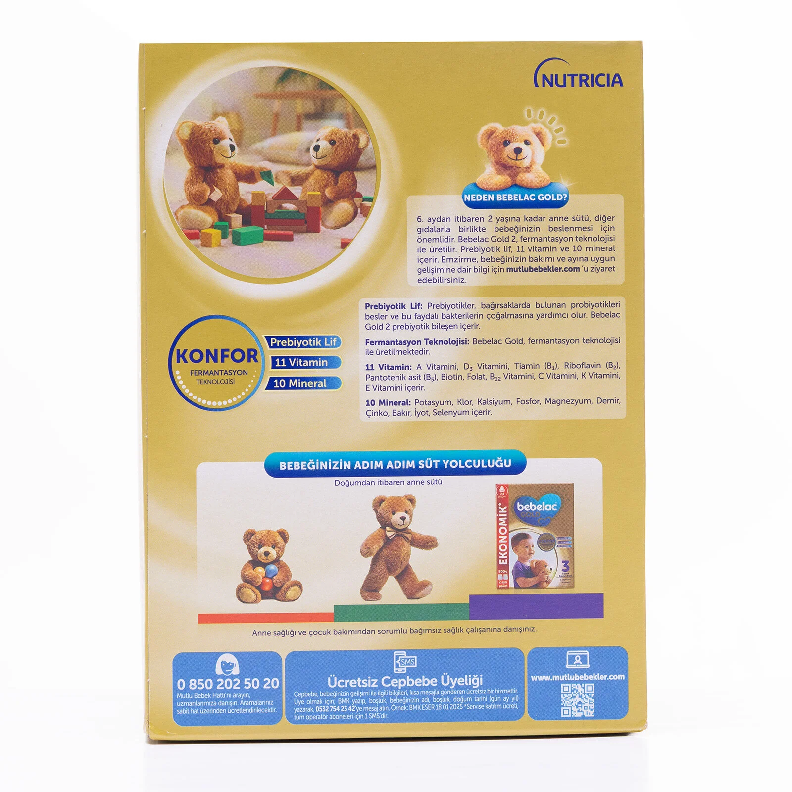 Bebelac Gold 2 Devam Sütü 800 gr 6-12 Ay 5