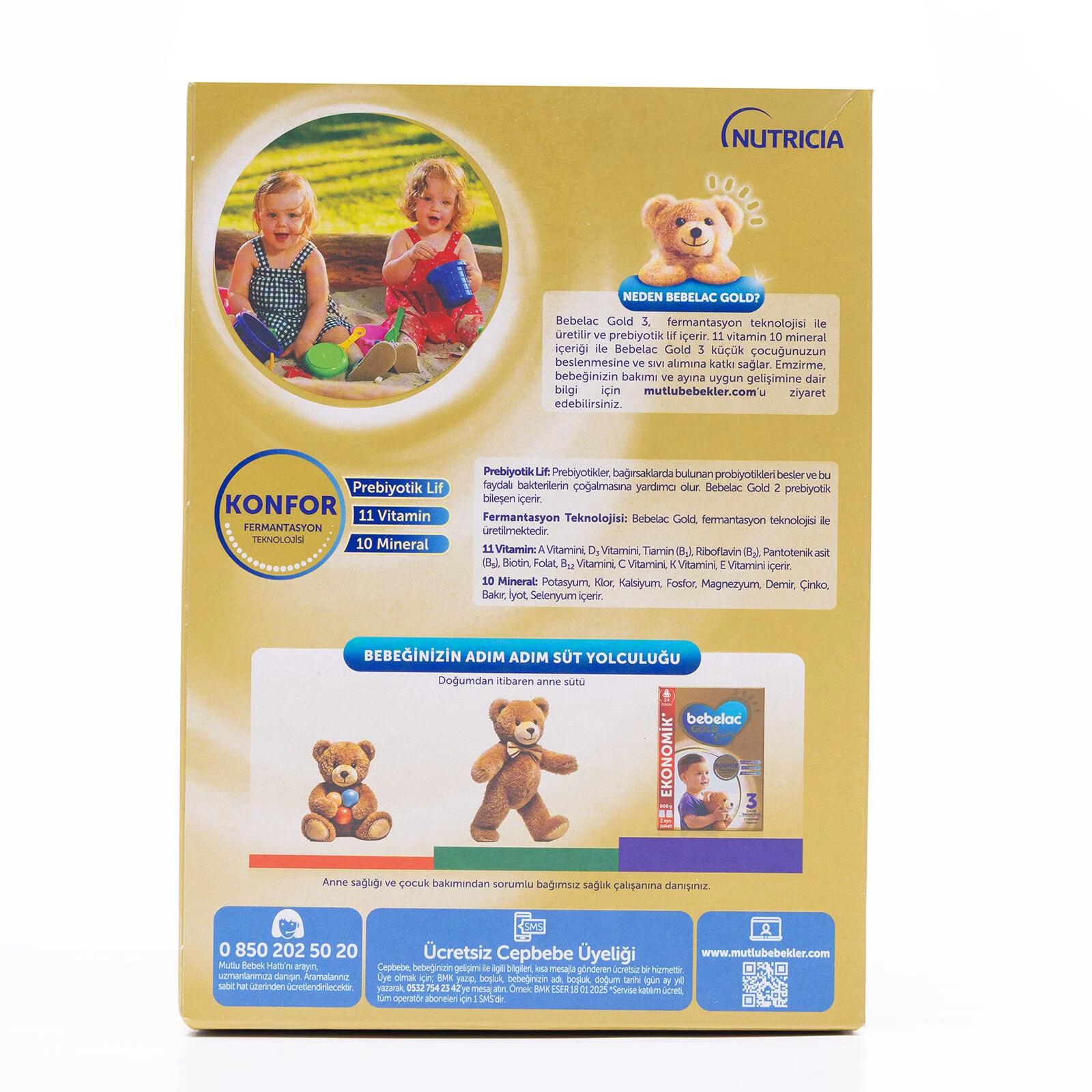 Bebelac Gold 2 Devam Sütü 800 gr 6-12 Ay 4