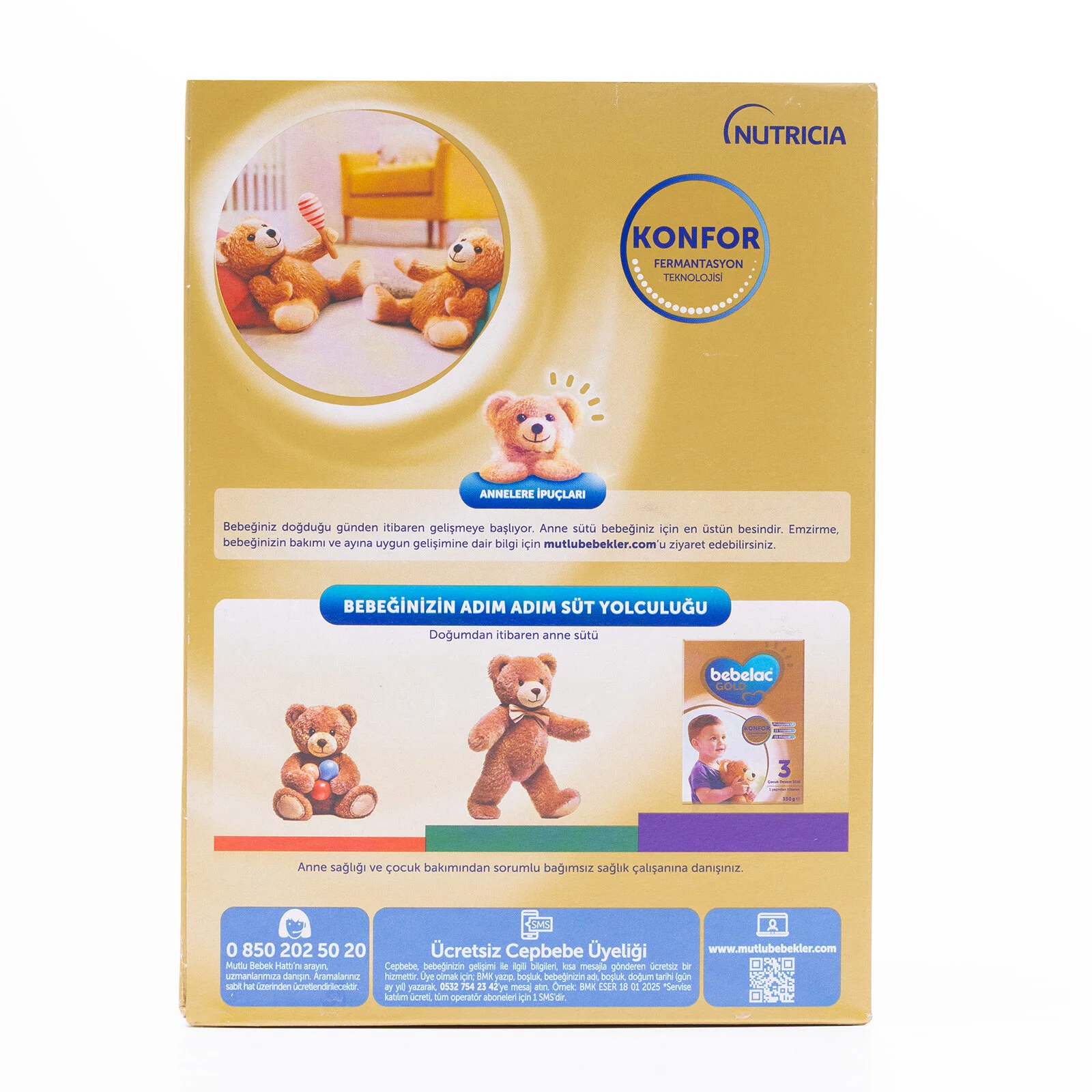 Bebelac Gold 1 Bebek Sütü 350 gr 0-6 Ay 4