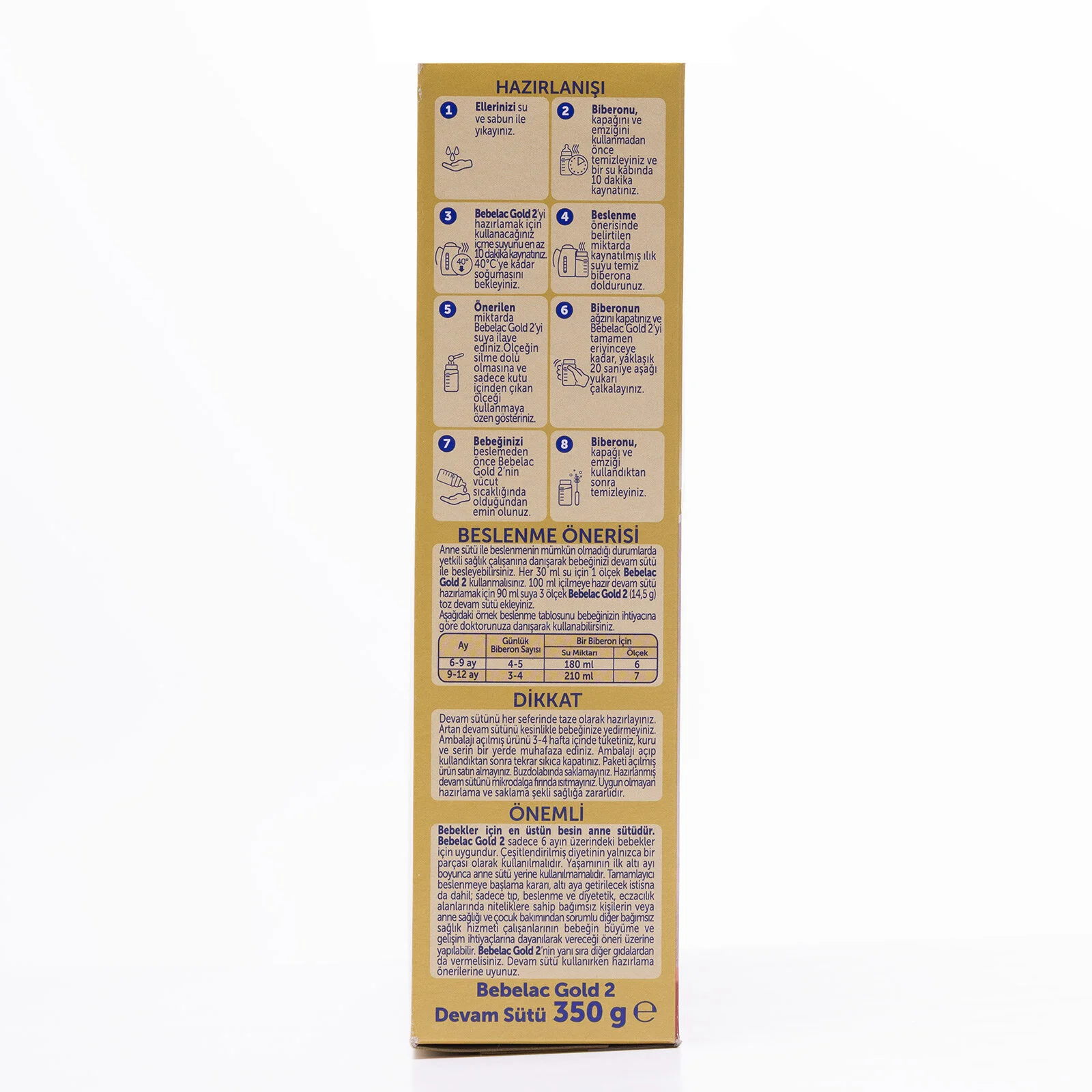 Bebelac Gold 2 Devam Sütü 350 gr 6-12 Ay 3