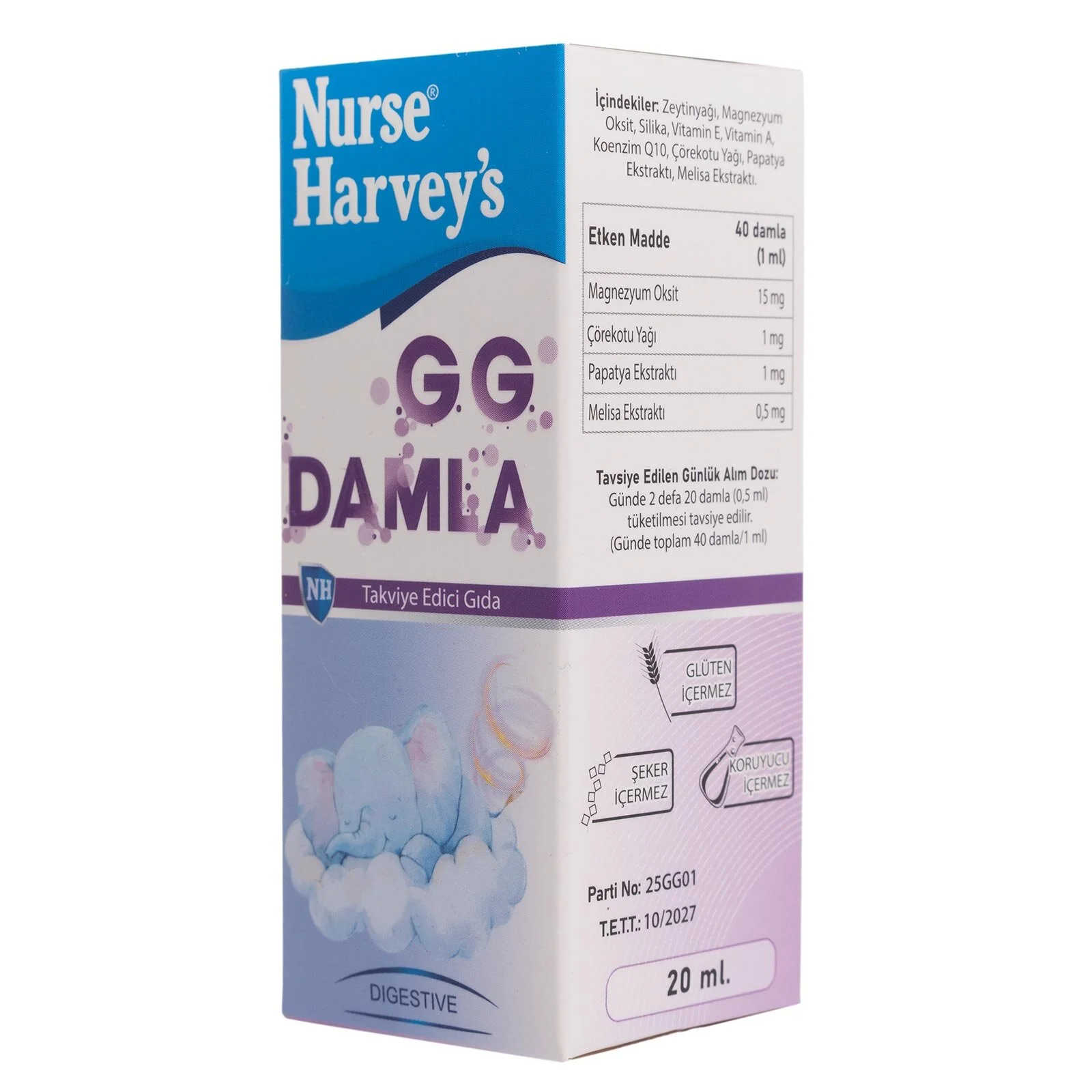 Nurse Harvey's Bitkisel Gaz Giderici Damla 20 ml 4